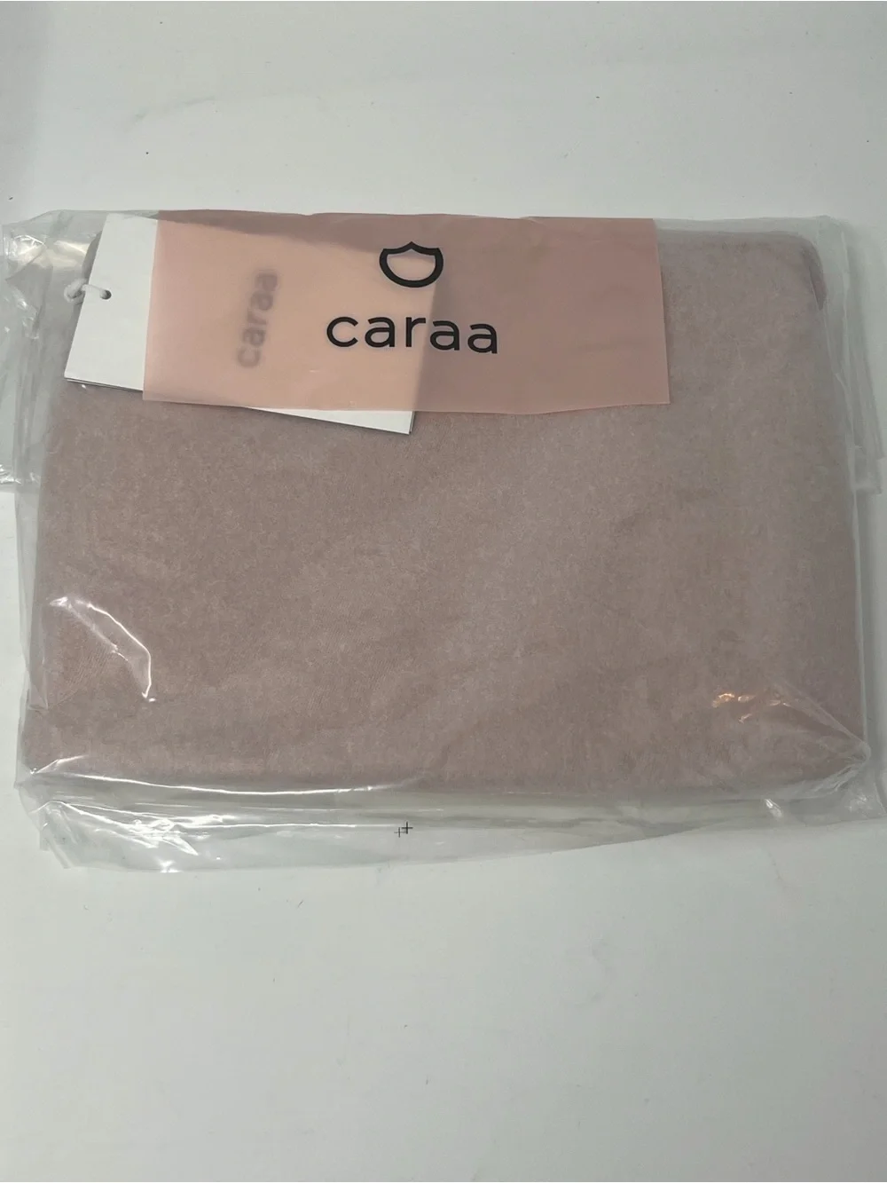 NWT caraa Compact Case Travel Pouch in Blush Pink Gold Hardware
